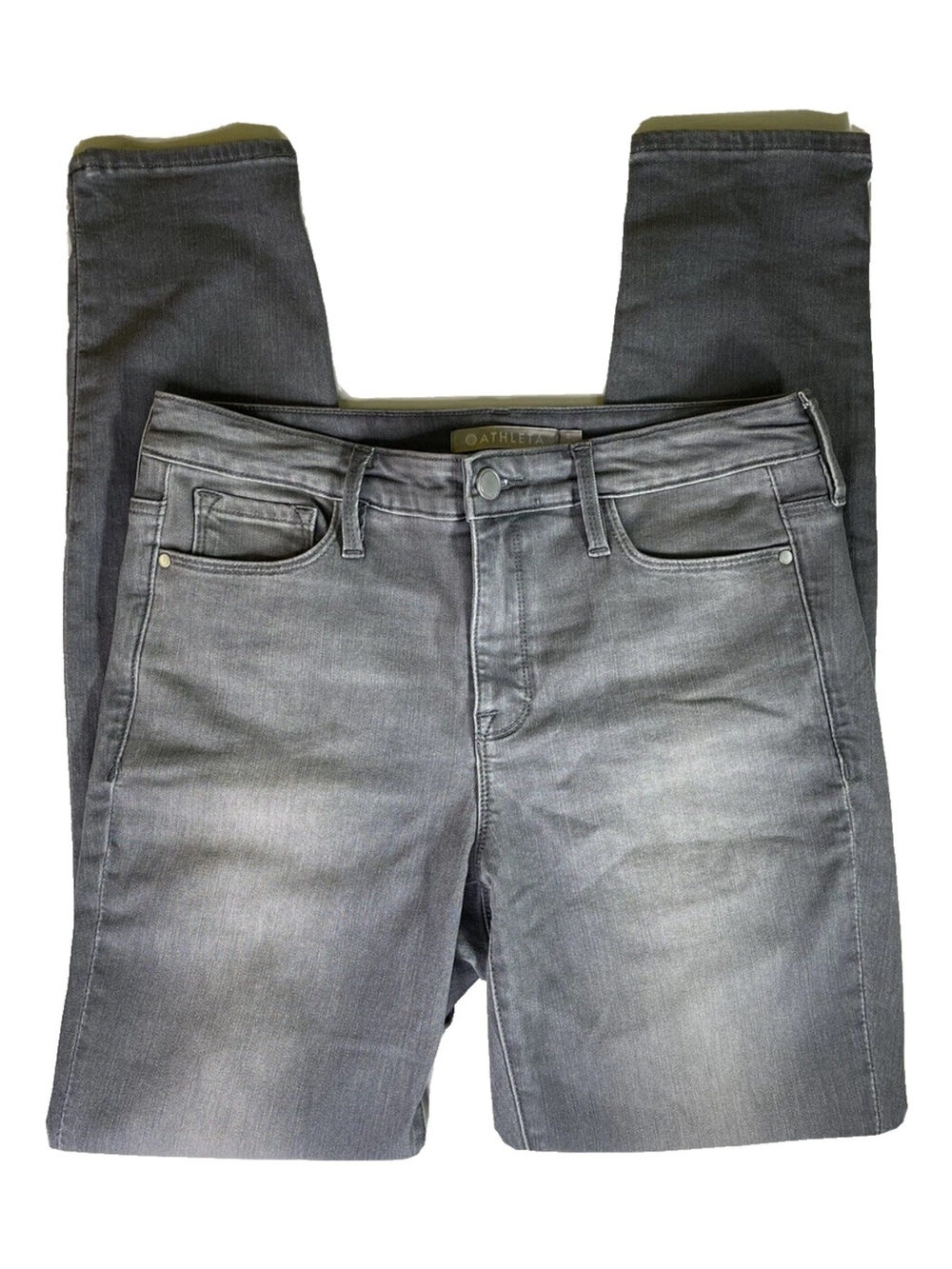 Women's Athleta Sculptek Skinny Grey Wash Jeans Size 8 Style 158935